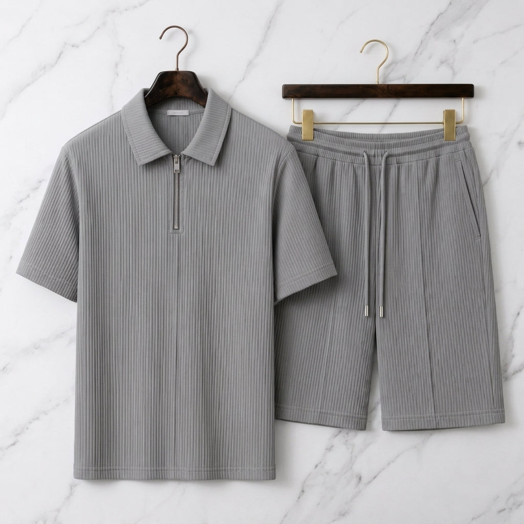 Harrington Men's Matching Polo & Shorts Set