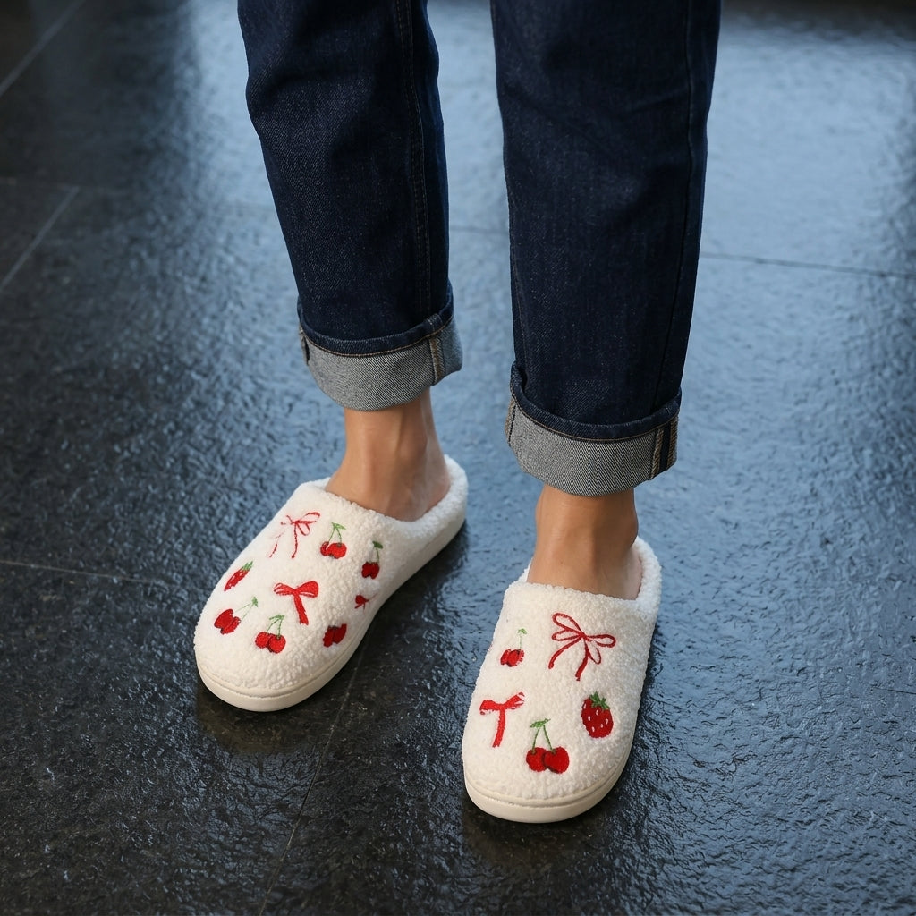 Serella Embroidered Slippers