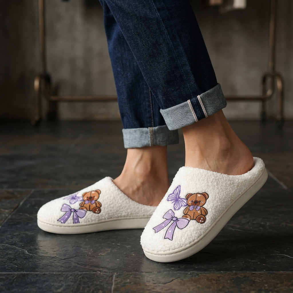 Serella Embroidered Slippers