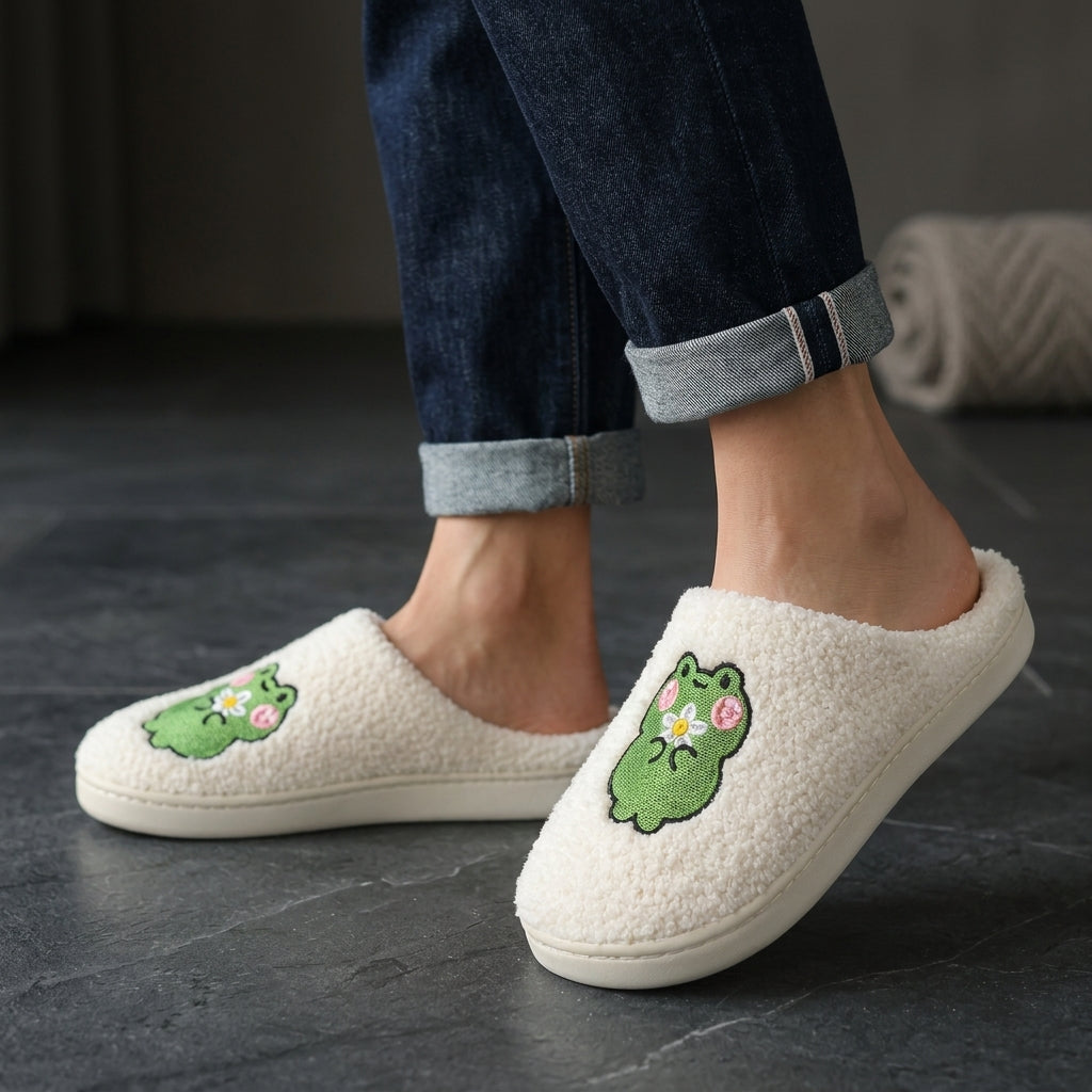 Serella Embroidered Slippers