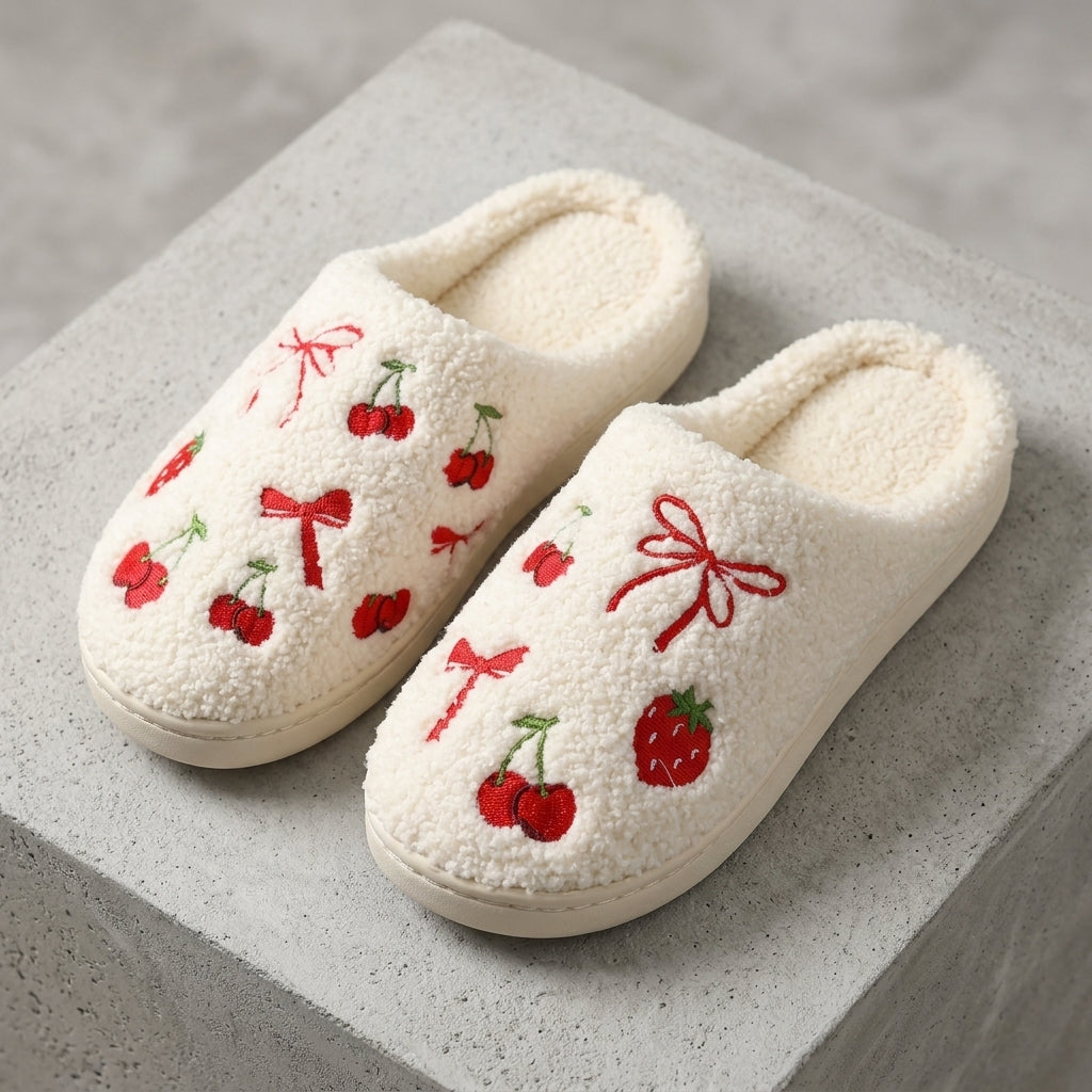 Serella Embroidered Slippers