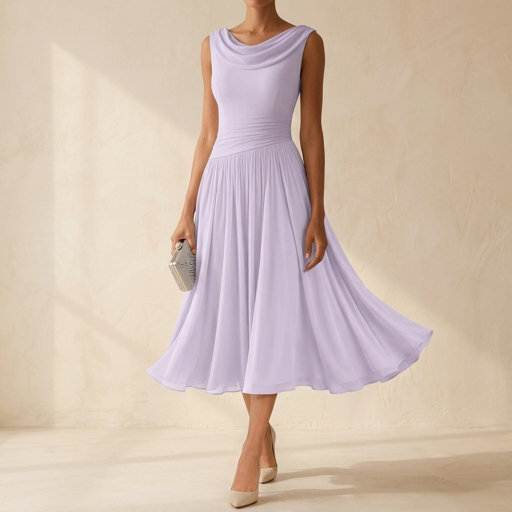 Lucella Pleated Midi Dress