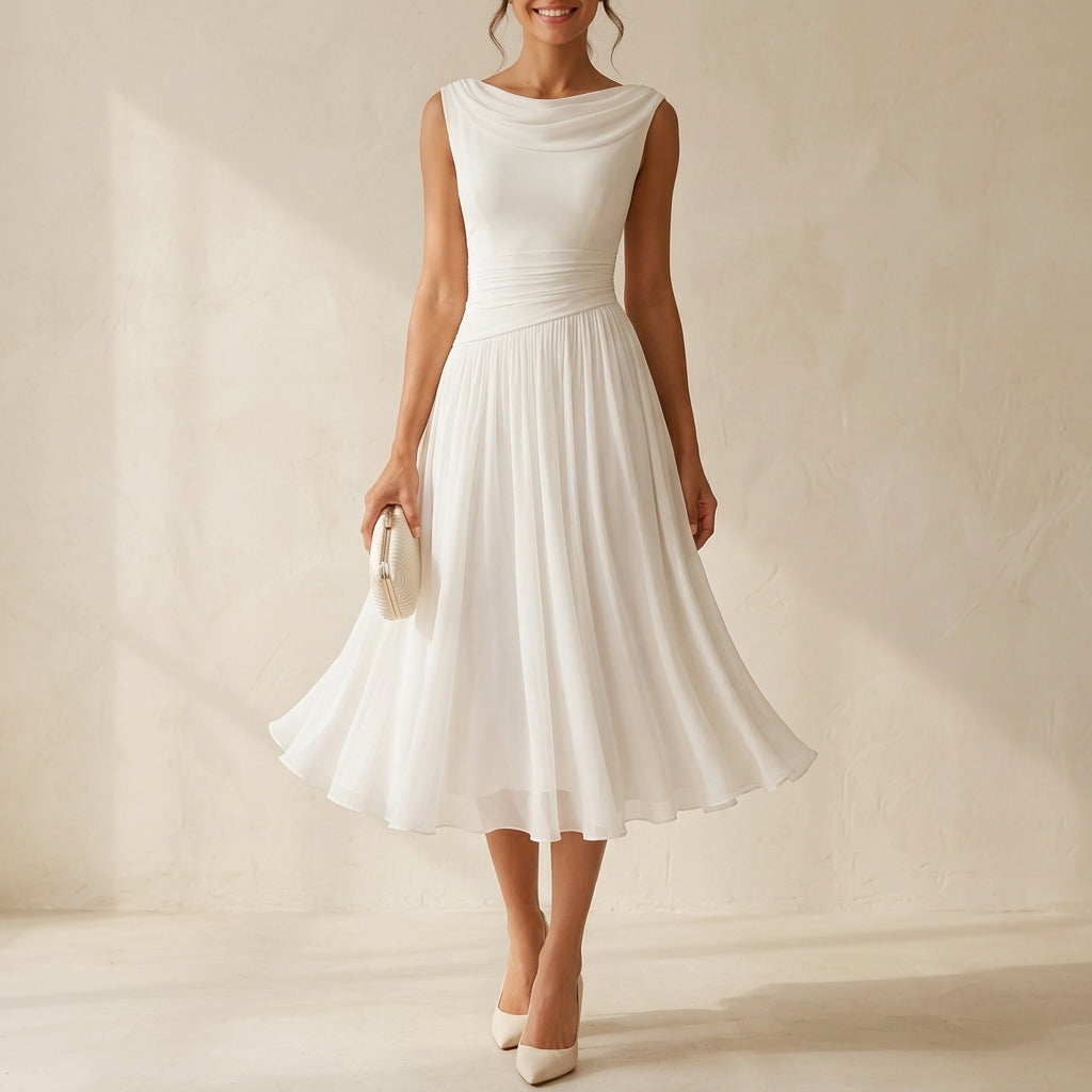 Lucella Pleated Midi Dress
