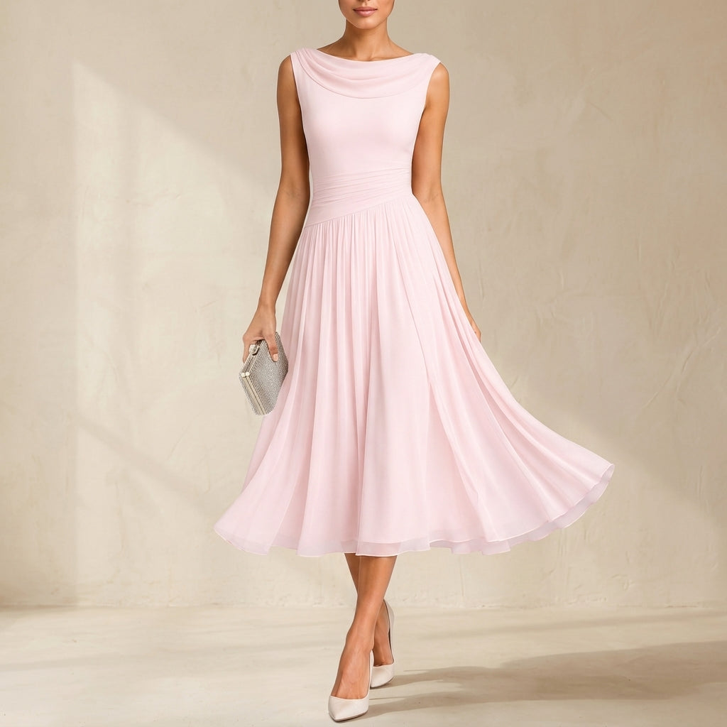 Lucella Pleated Midi Dress