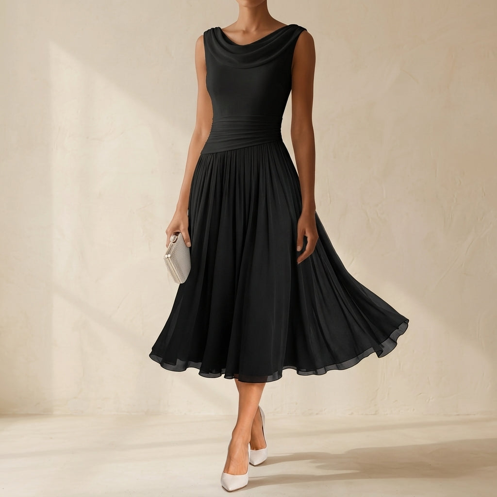 Lucella Pleated Midi Dress