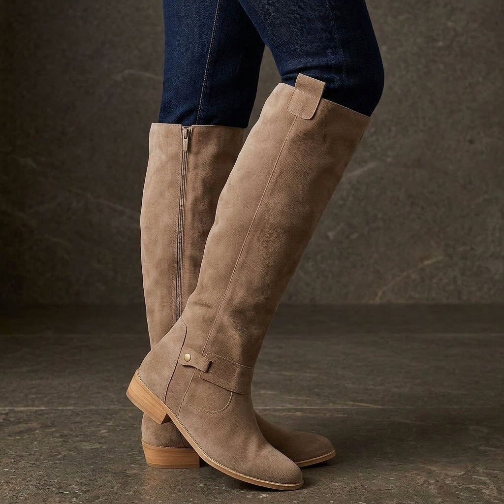Isabetta Knee-High Suede Boots