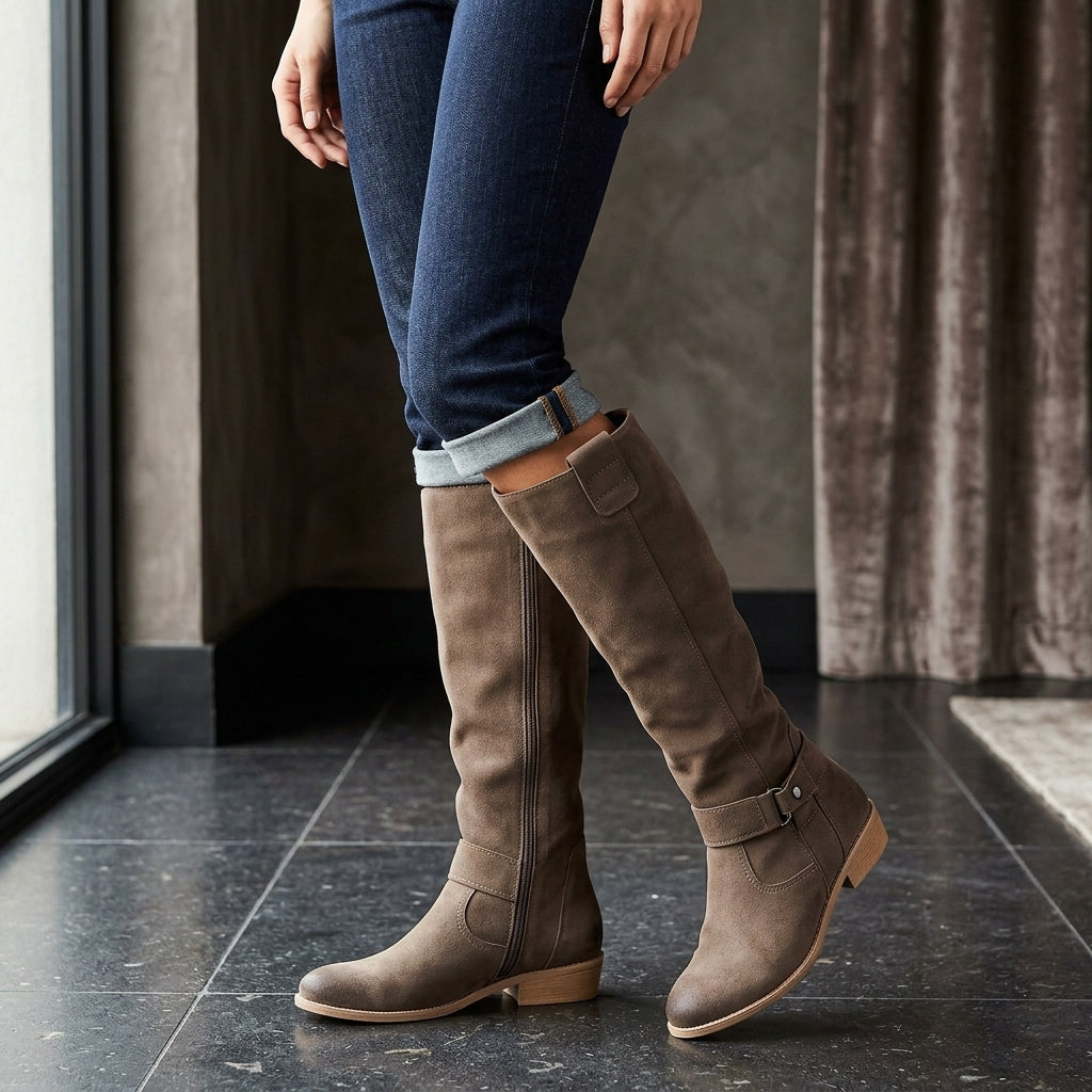Isabetta Knee-High Suede Boots