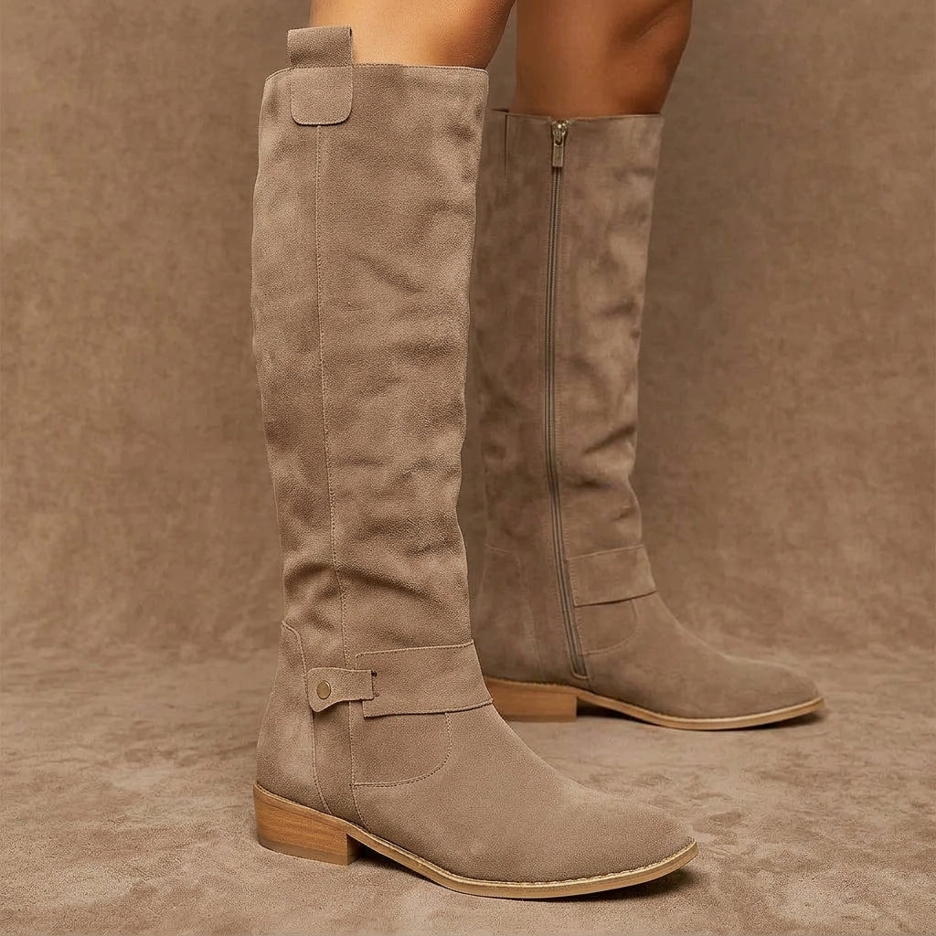 Isabetta Knee-High Suede Boots