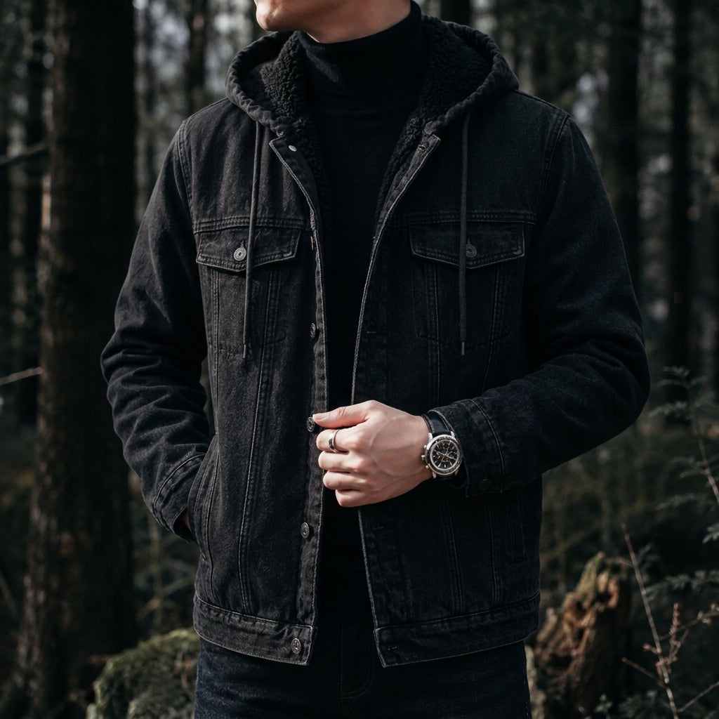 Alverio Sherpa Lined Denim Jacket