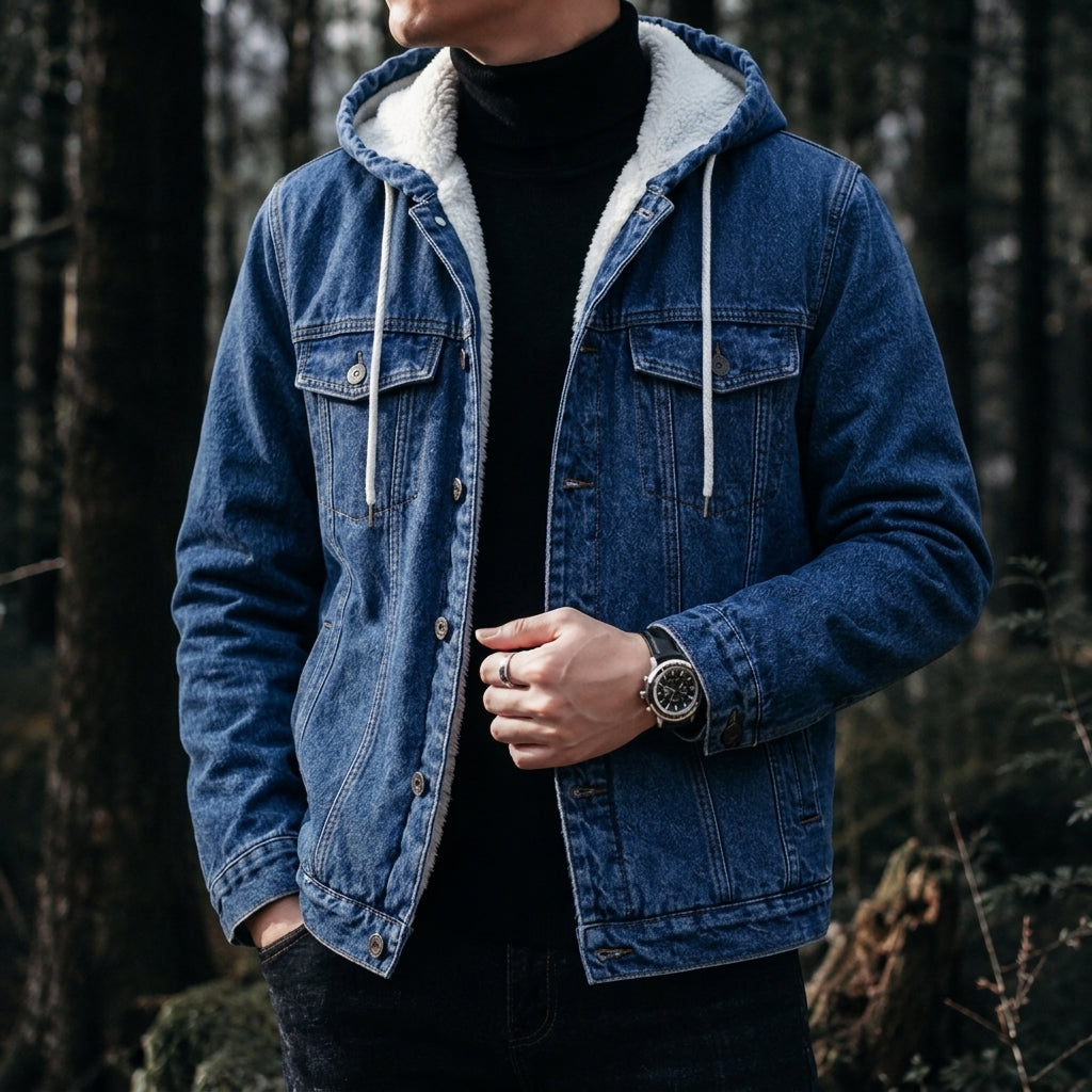 Alverio Sherpa Lined Denim Jacket