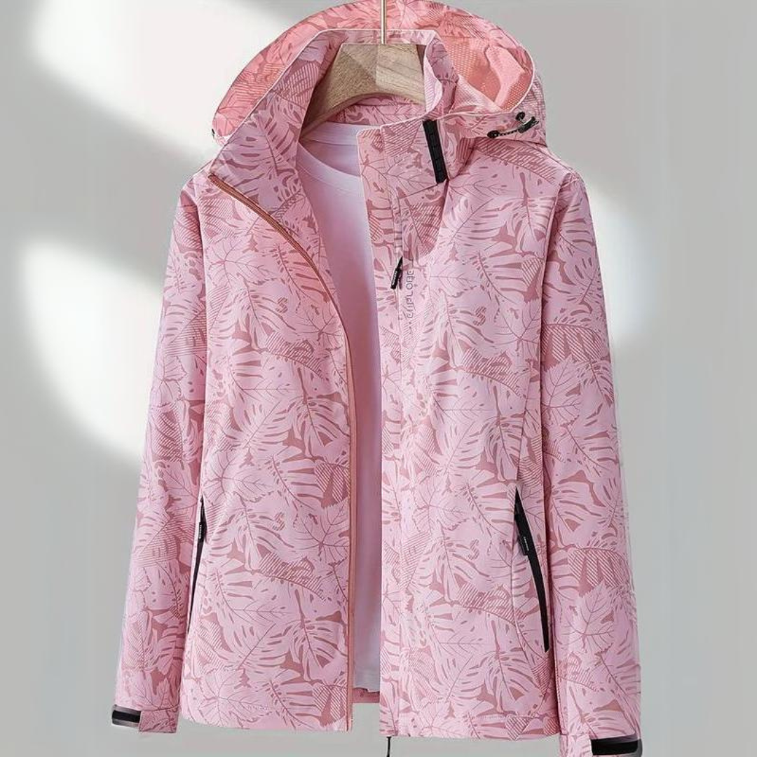 Women's Waterproof Rain Jacket with Zip Closure | For Winter | Size M-4XL | Light Pink, White, Red, Black, Purple, Blue