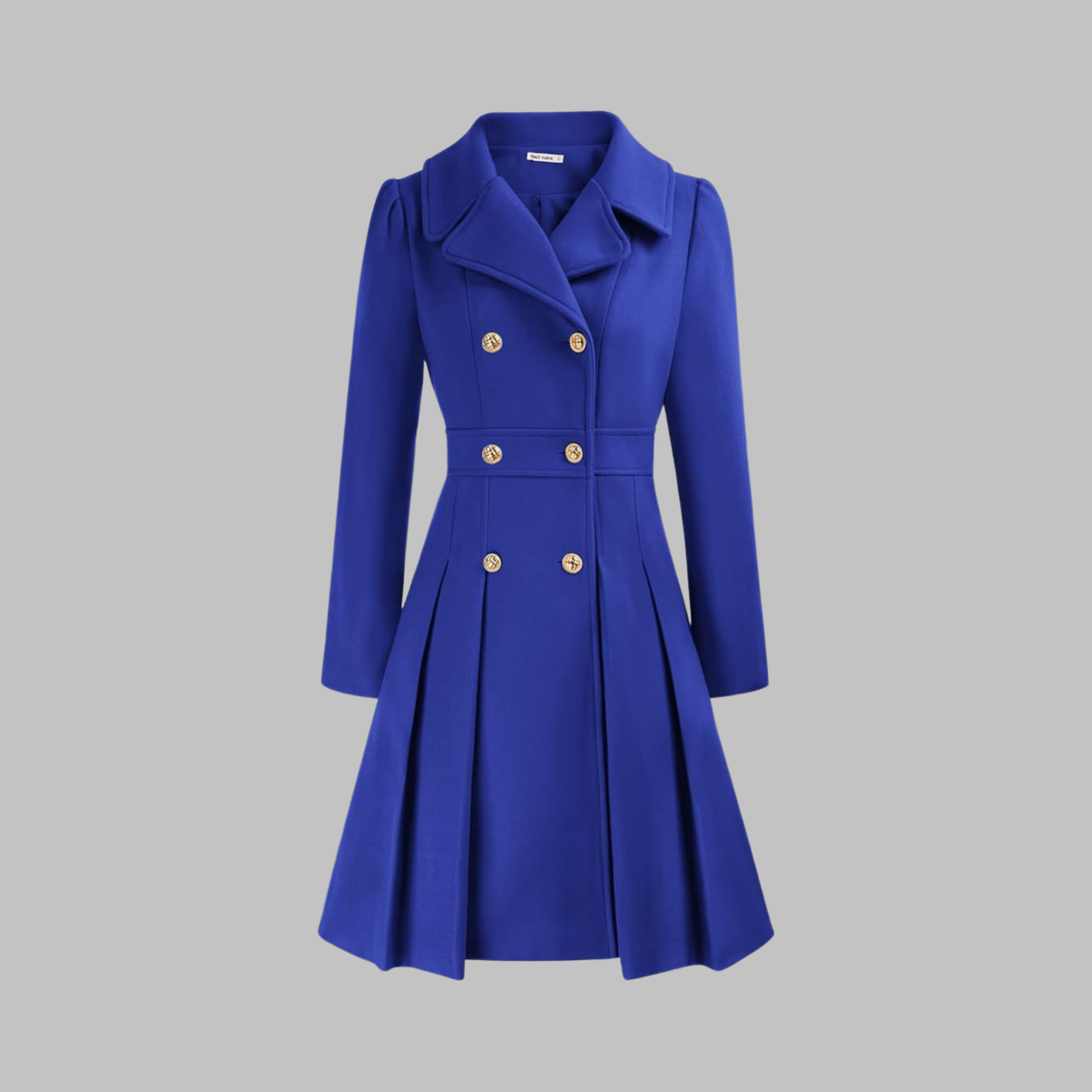 Dami | Womens Double Button Coat with Long Sleeves | Classic Layering Coat | Beige, Camel, Black and More S-3XL