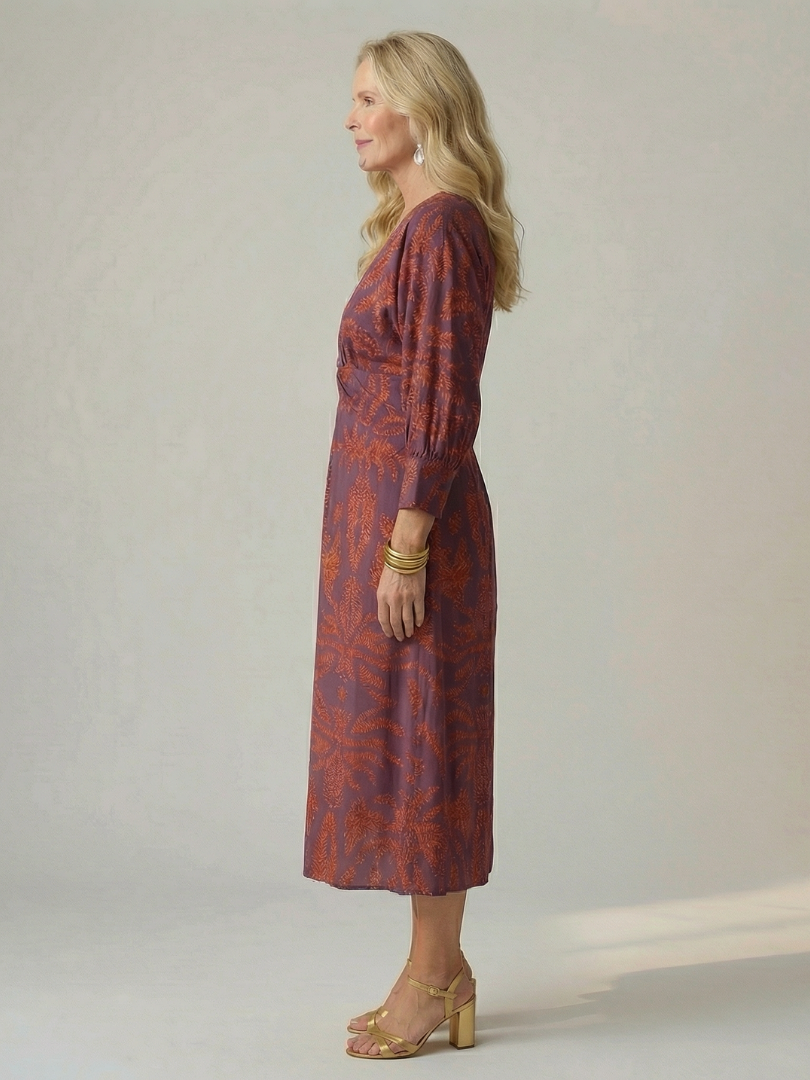 Lune | Natural Crossover Midi Dress™
