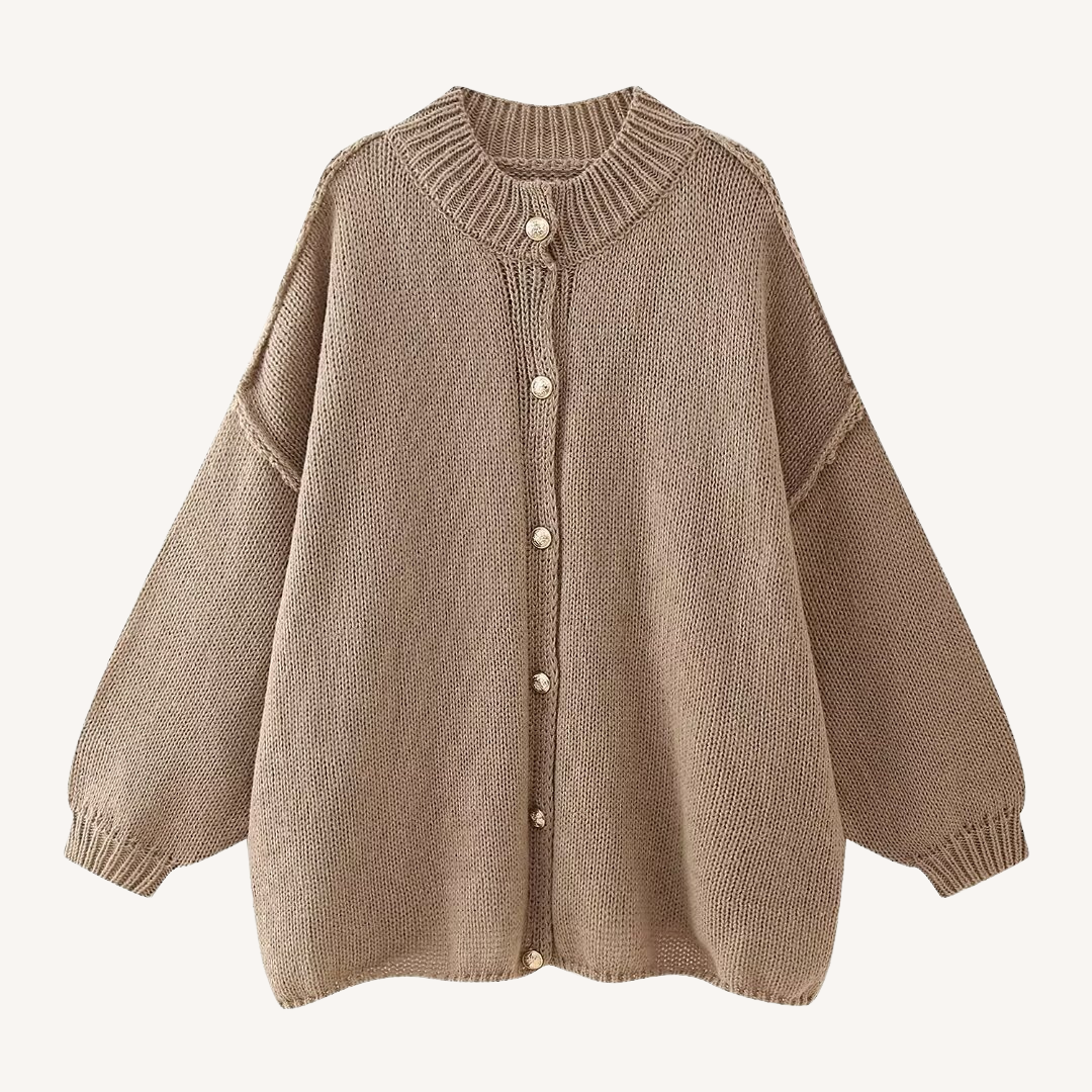 Petty | Round Neck Knitted Cardigan