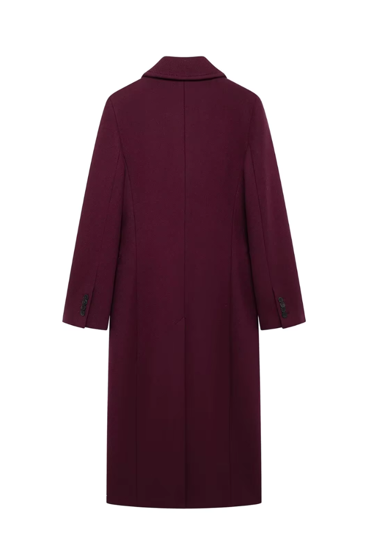 Esme Double-Breasted Longline Wool Coat