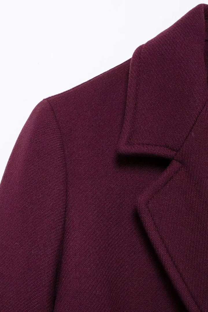 Esme Double-Breasted Longline Wool Coat