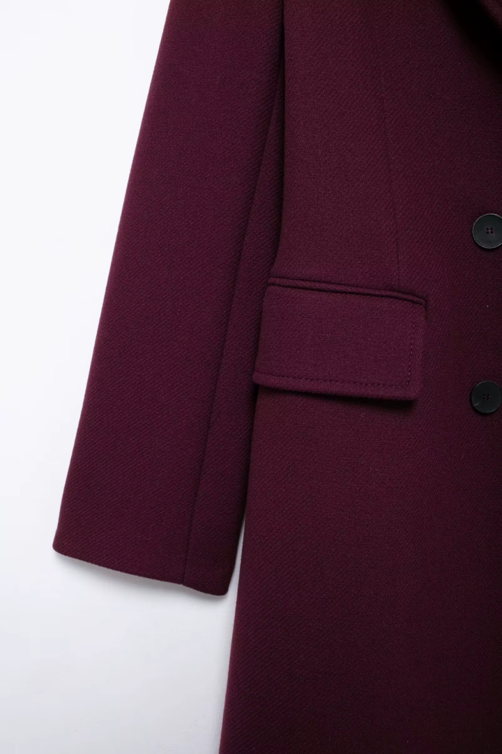 Esme Double-Breasted Longline Wool Coat