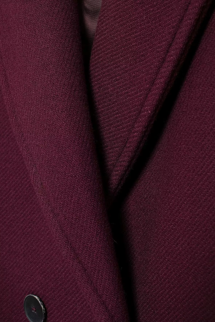 Esme Double-Breasted Longline Wool Coat