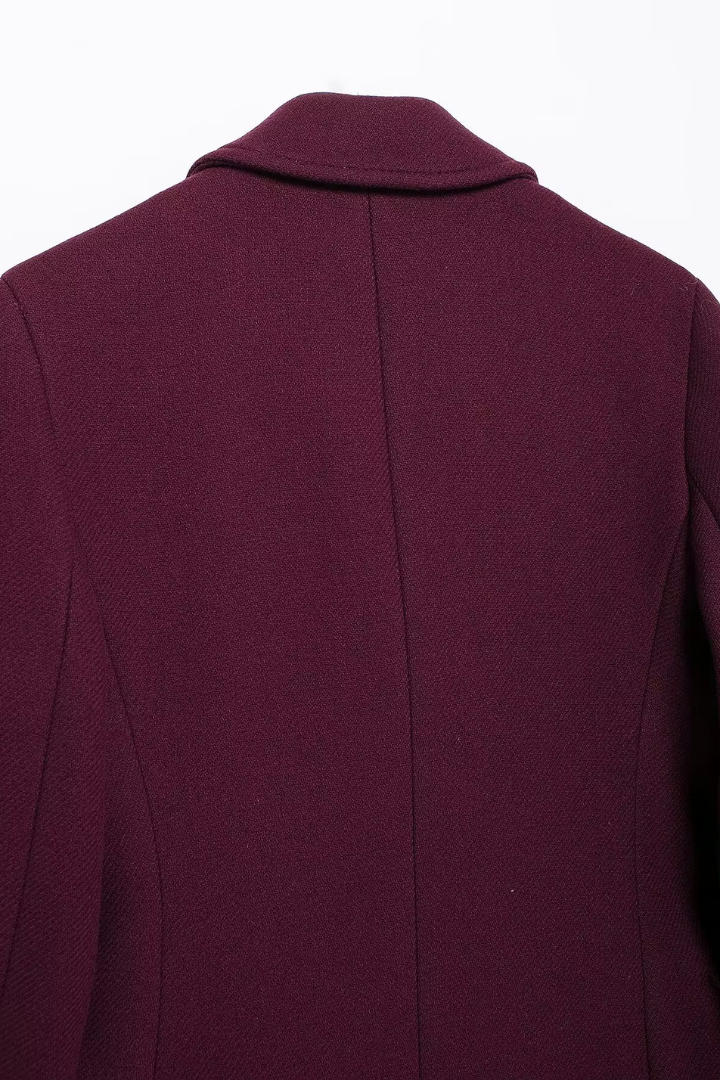 Esme Double-Breasted Longline Wool Coat
