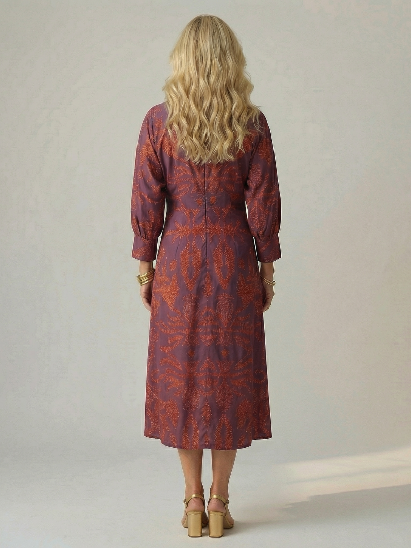 Lune | Natural Crossover Midi Dress™