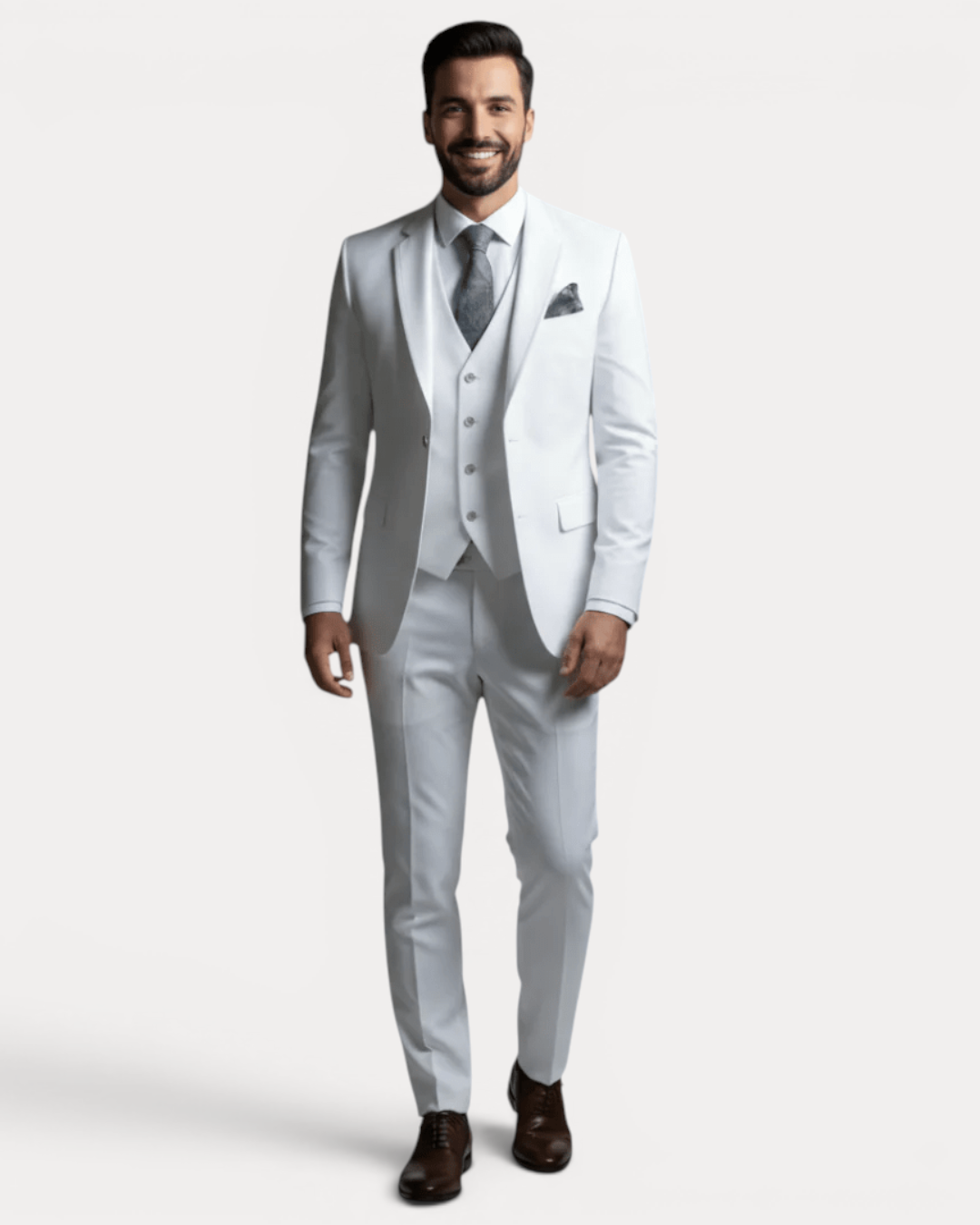 Men's Three-Piece Suit, Notched Lapels, Tailored Fit