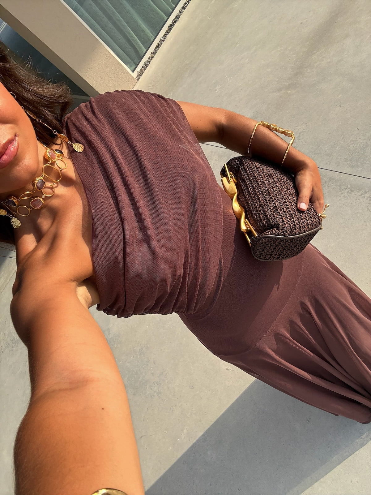 Simba | Three-tone silk tulle dress