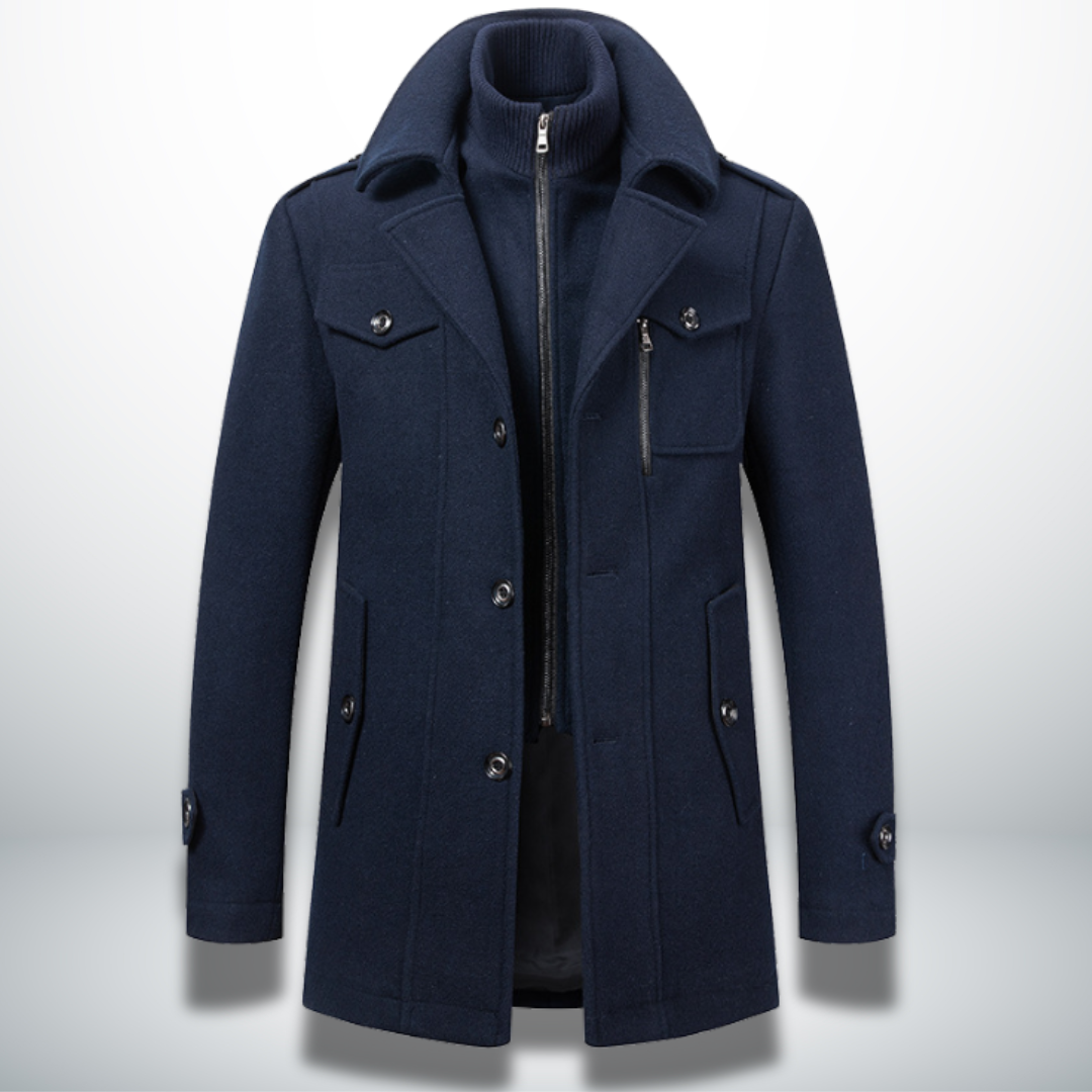 Felix | Mens Smart-Casual Coat with Button Front — Classic Silhouette in 5 Colors M–5XL | Westmere