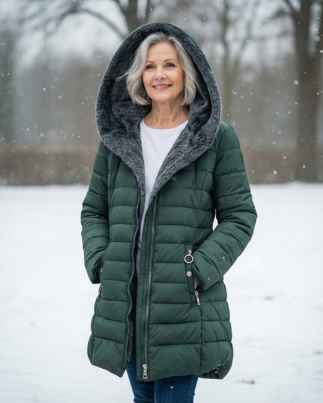 Fleece Lined Puffer Coat