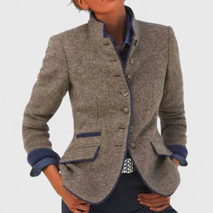 Alina | Womens Button-Front Knit Cardigan for Work | Classic Placket, Comfortable Fit | Caramel, Green and More S-3XL