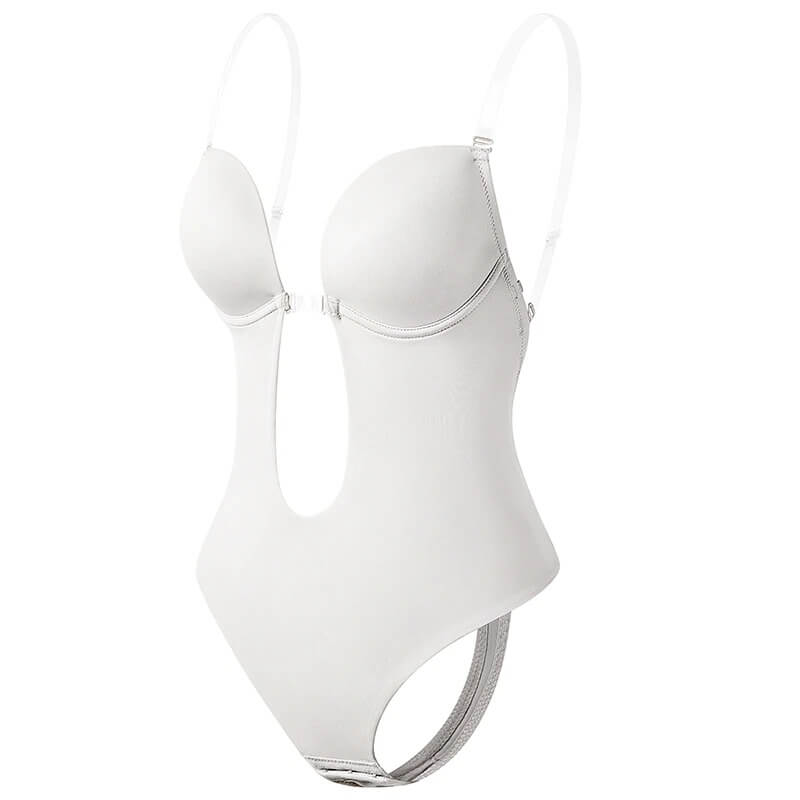 Women's Contour Low Back Bodysuit – Supportive Shaping Fitted Bodysuit