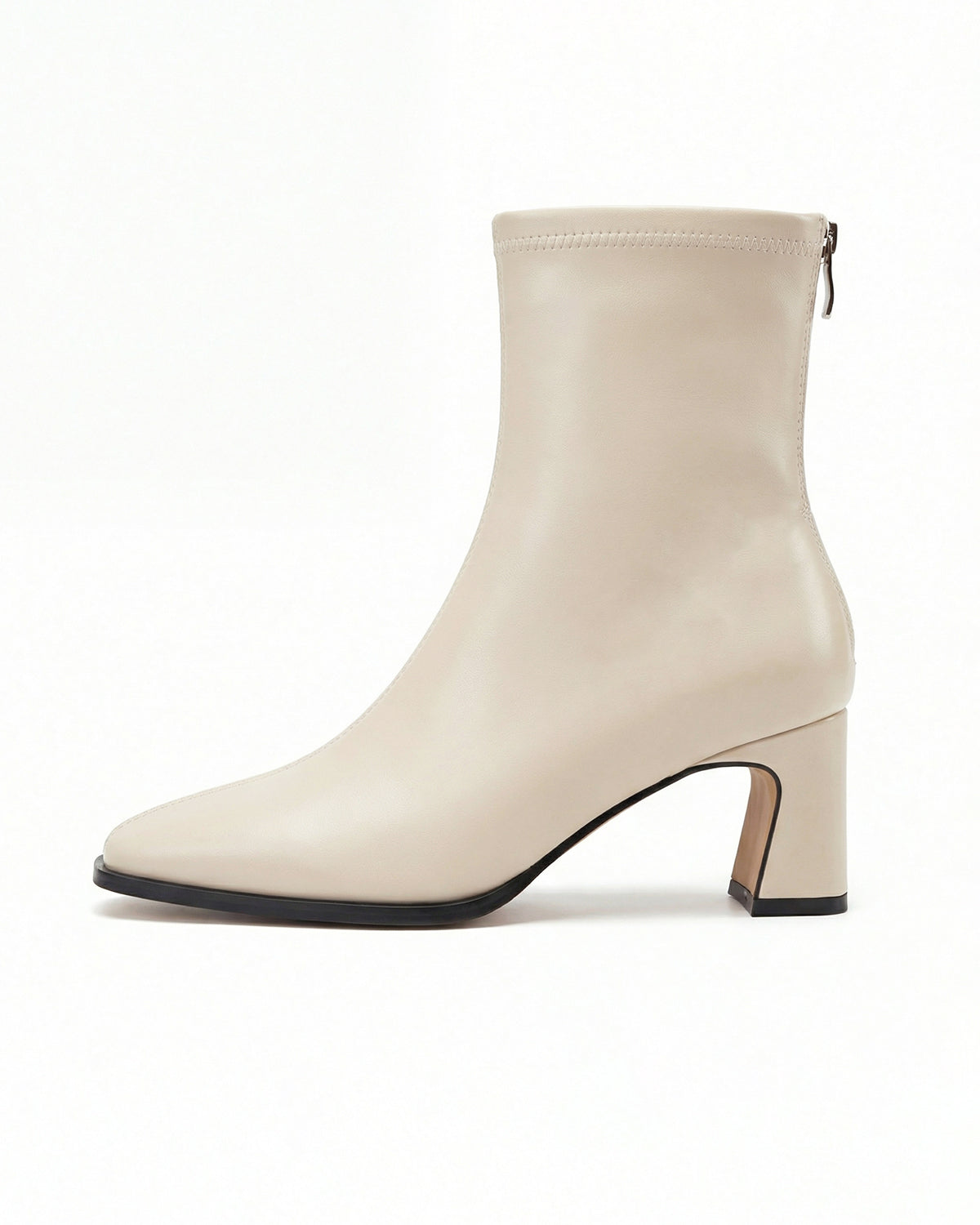 Corinna Square-Toe Stretch Ankle Boots