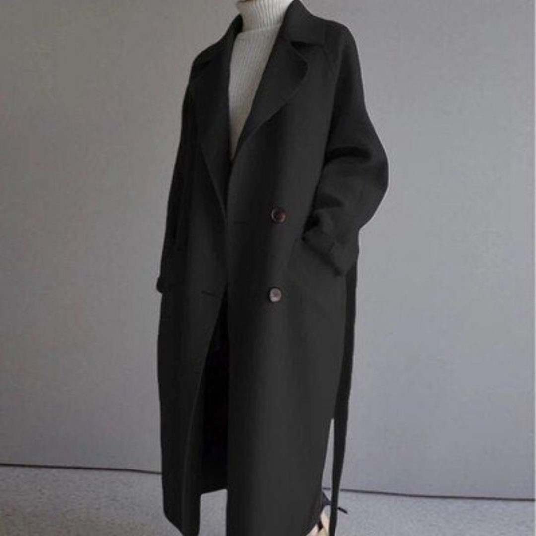 Women's Coat with Wool | For Winter | Size S-2XL | Beige, Brown, Black
