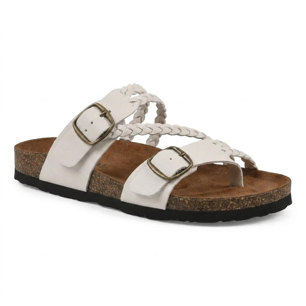 Hayleigh Braided Cork Footbed Sandals