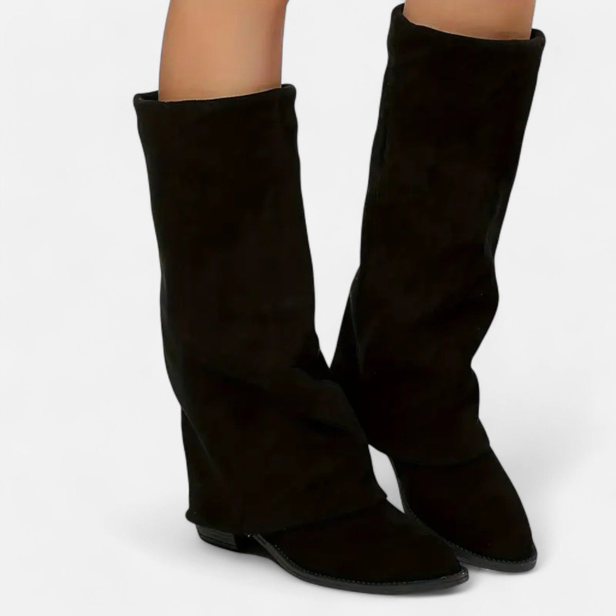 Emily | Womens Knee High Boots with Chunky Block Heel | Tall Boots for Spring and Fall | Brown, Black EU 36-43