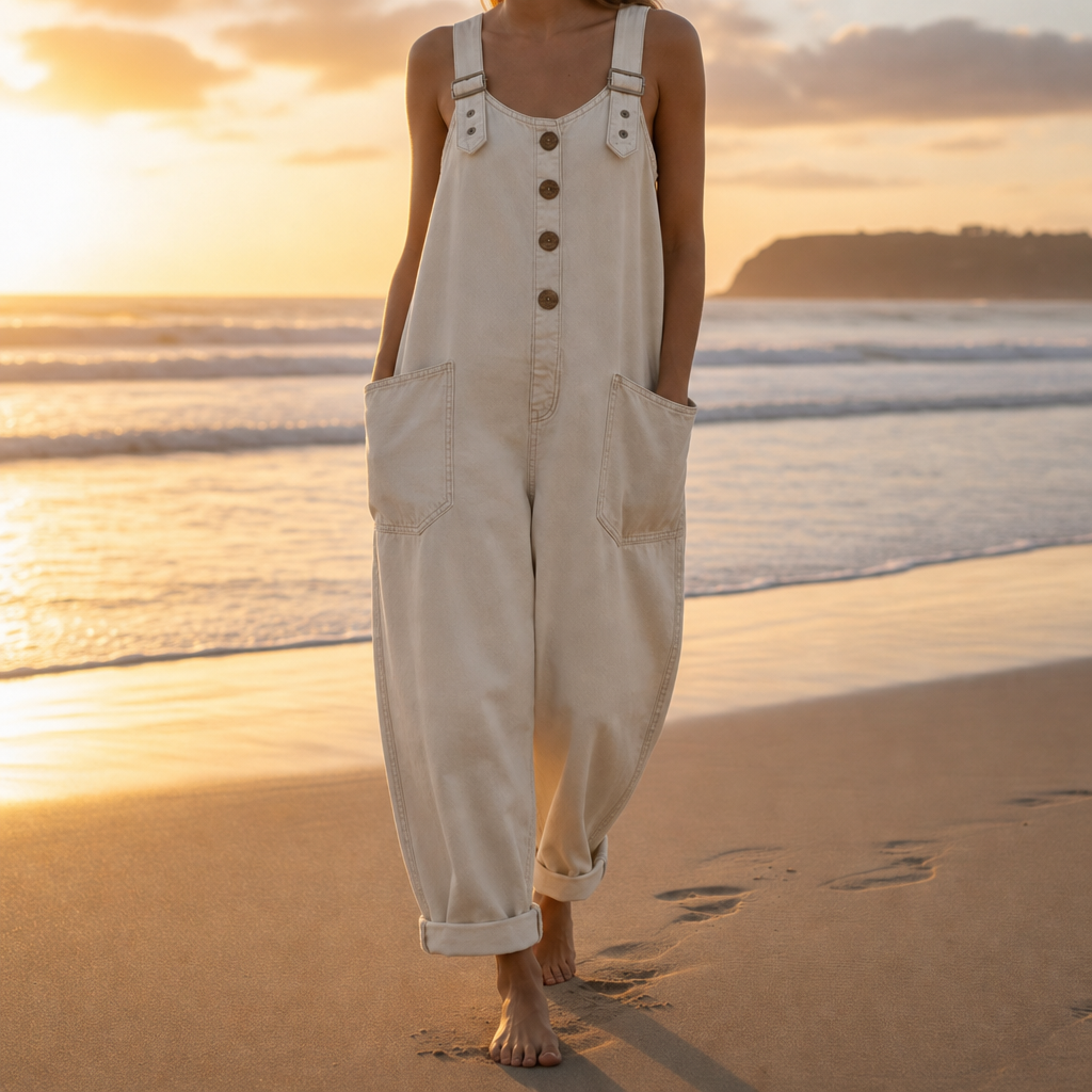Figueres Relaxed Denim Overalls