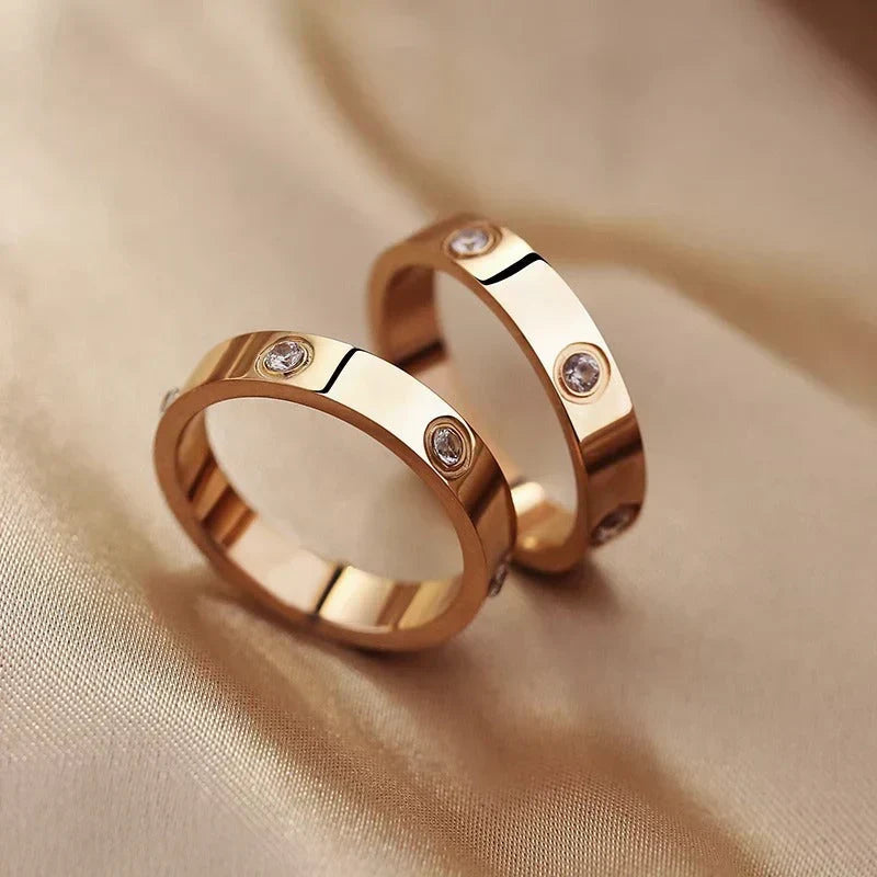 Rose Gold Statement Ring - Elegant Cocktail Ring for Women
