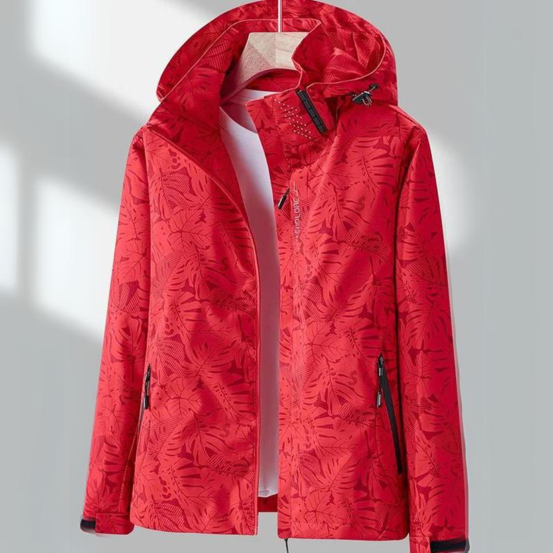 Women's Waterproof Rain Jacket with Zip Closure | For Winter | Size M-4XL | Light Pink, White, Red, Black, Purple, Blue