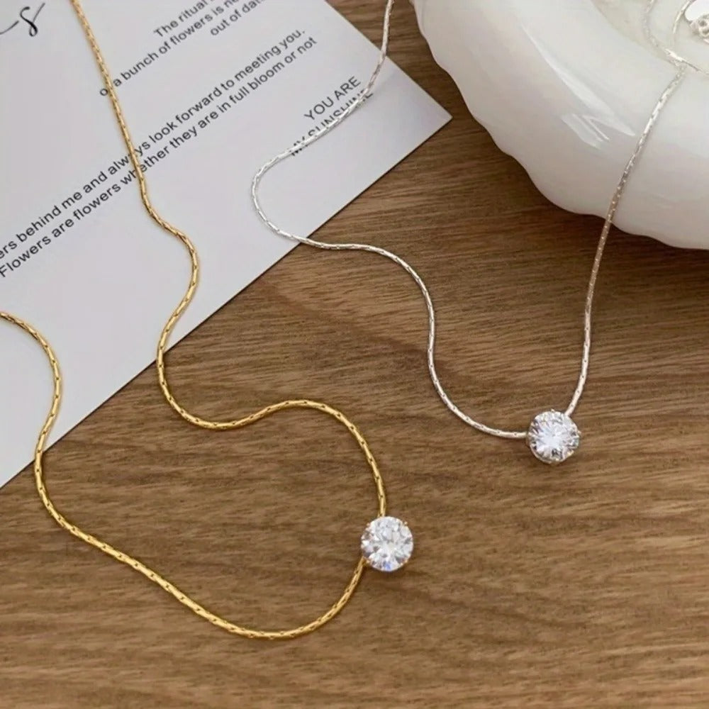Moissanite | Women's Necklace with Moissanite Stones