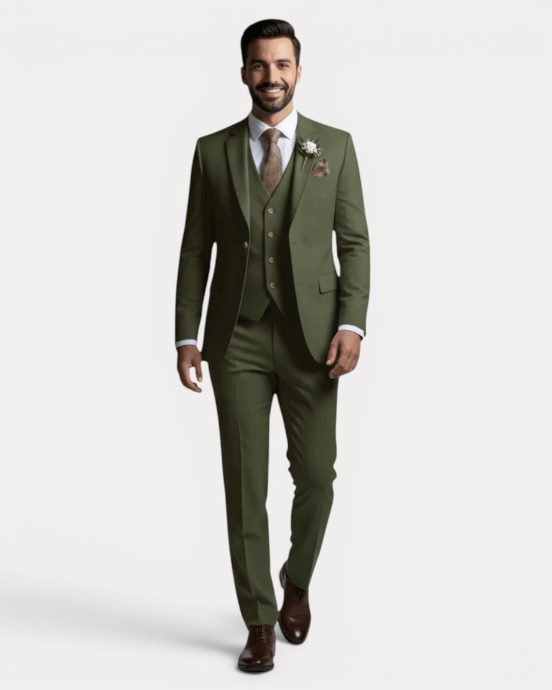 Men's Three-Piece Suit, Notched Lapels, Tailored Fit