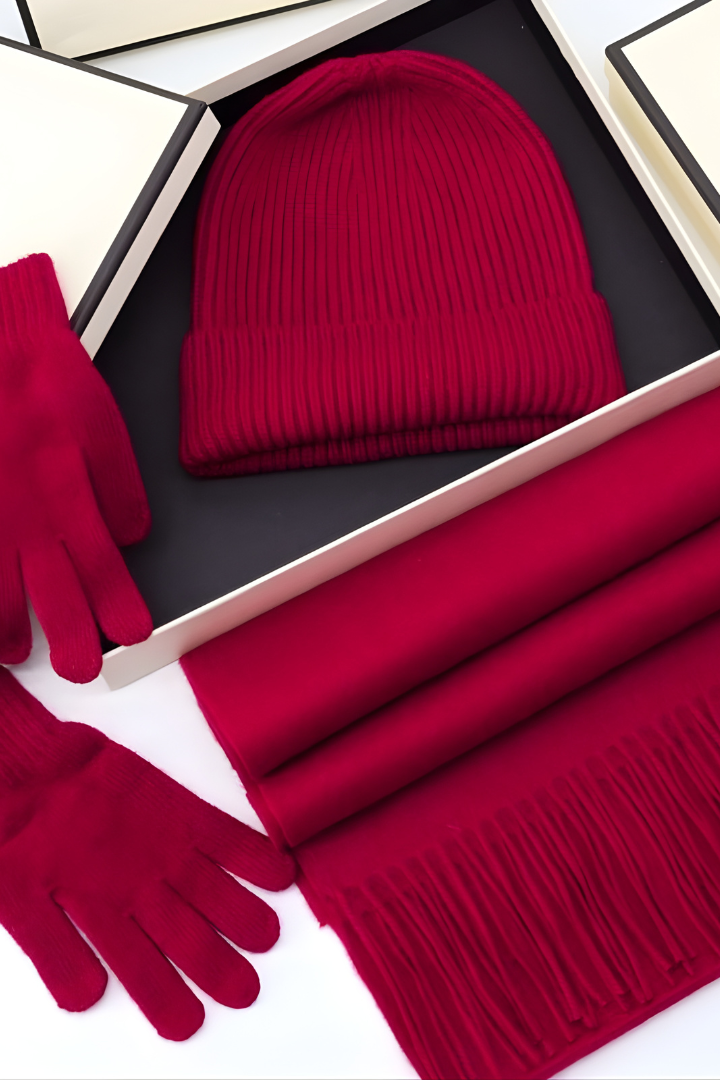 Pure Wool Three-Piece Gift Set