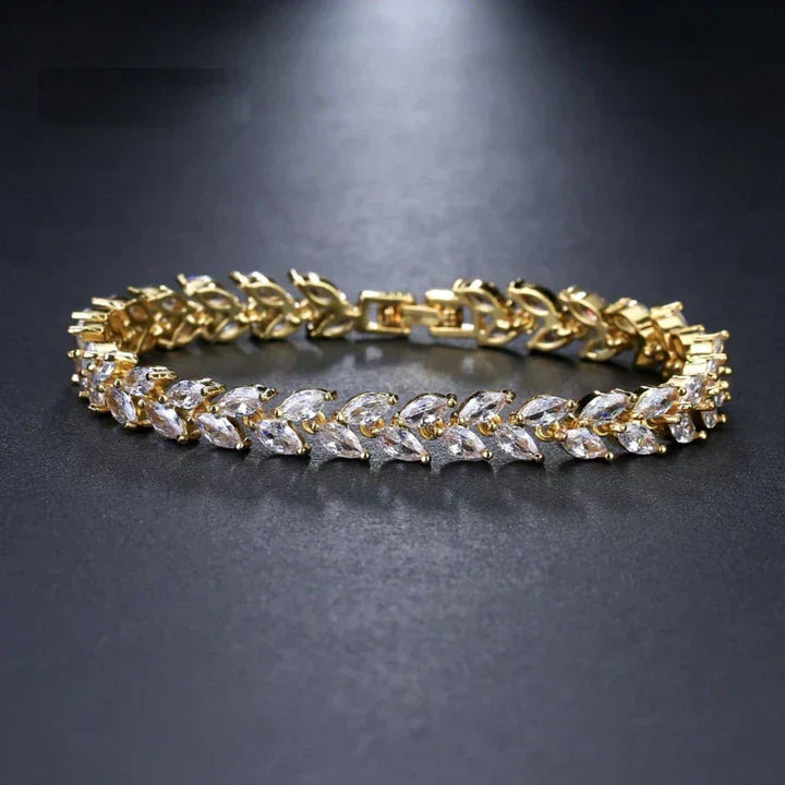 White Gold Bracelet | Delicate Floral Design for Everyday Elegance