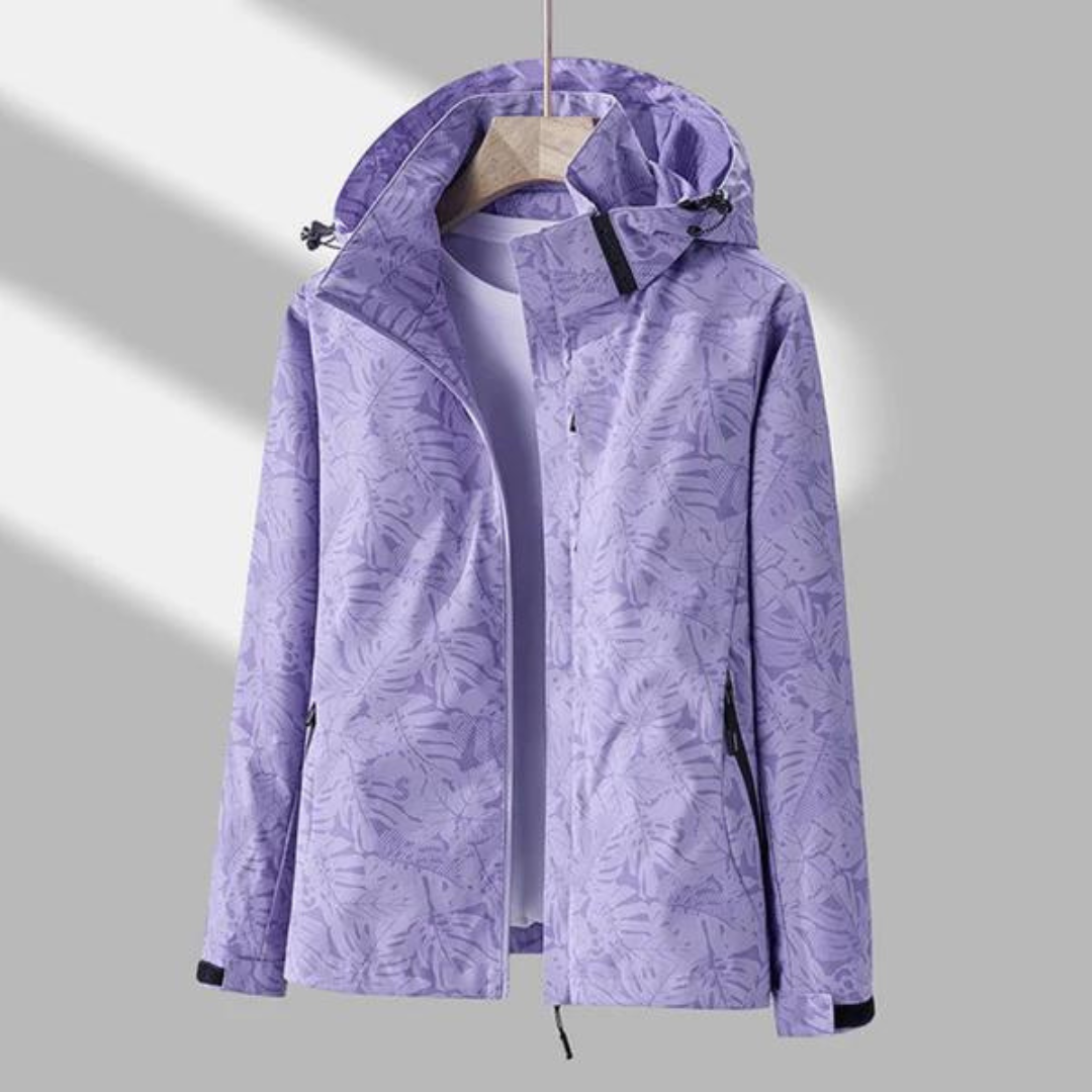 Women's Waterproof Rain Jacket with Zip Closure | For Winter | Size M-4XL | Light Pink, White, Red, Black, Purple, Blue