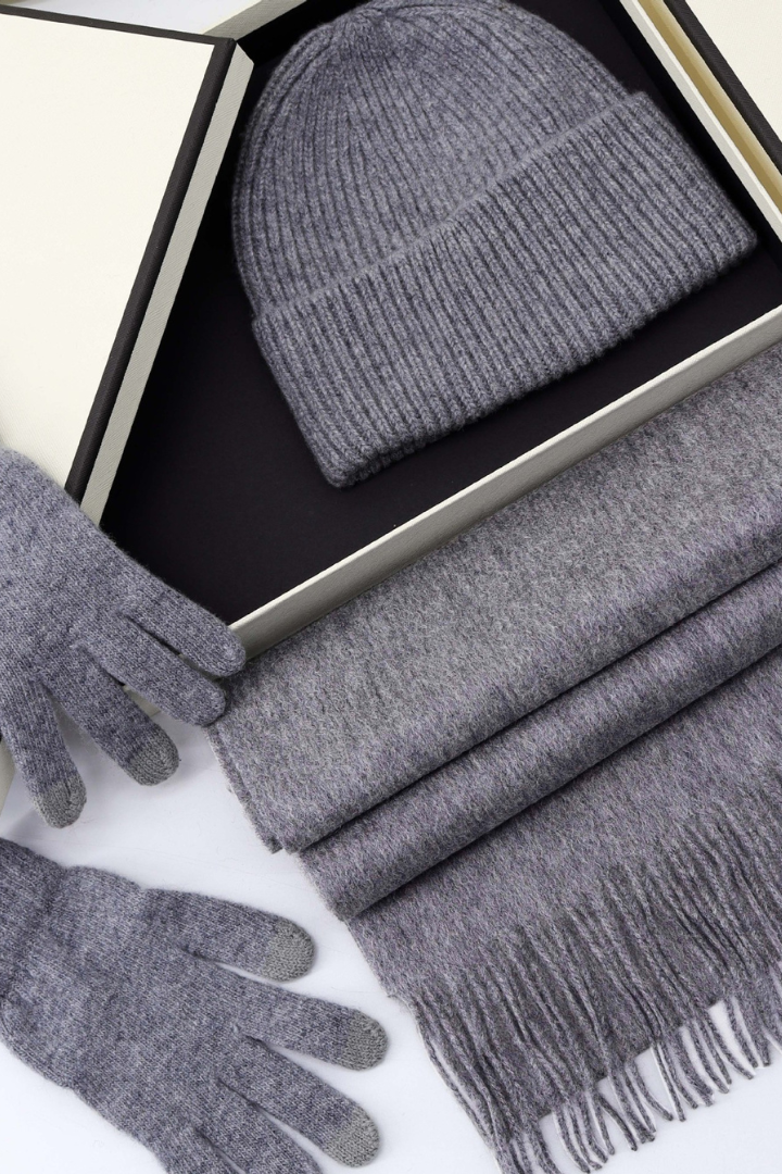 Pure Wool Three-Piece Gift Set