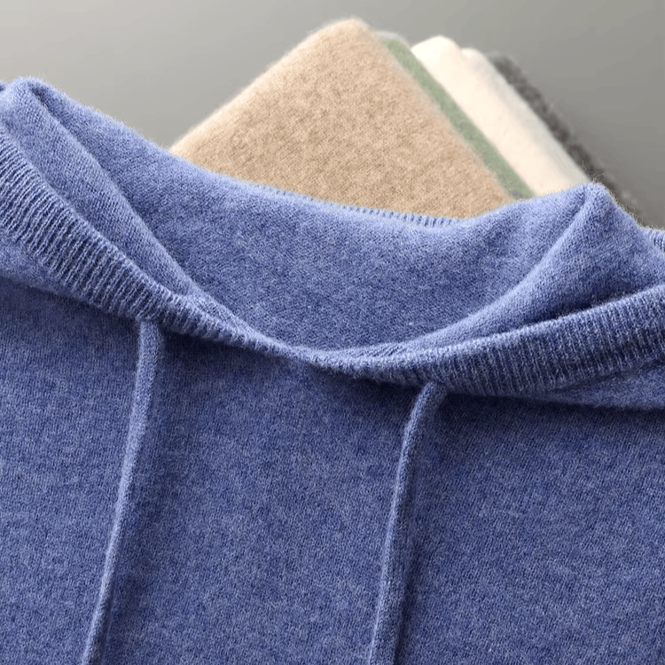 Luke | Mens Merino Wool Hoodie | Soft, Breathable Yet Warm, Single-Thread Design | Khaki, Light Gray and More XS-2XL