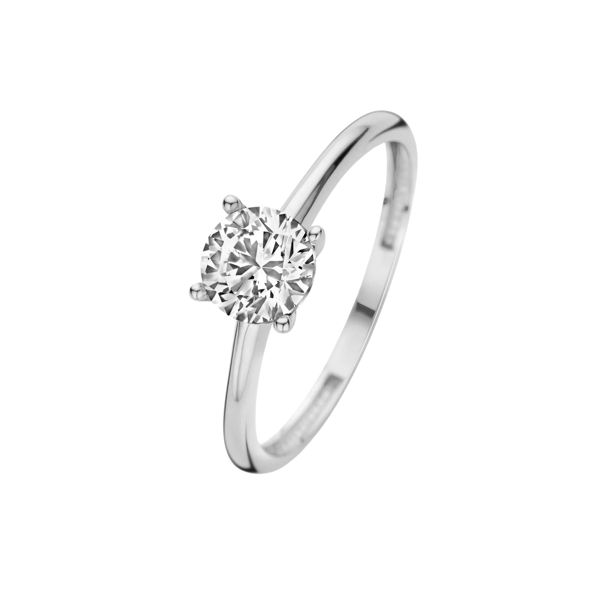 White Gold Ring - Savaya El Playa Statement Band for Women