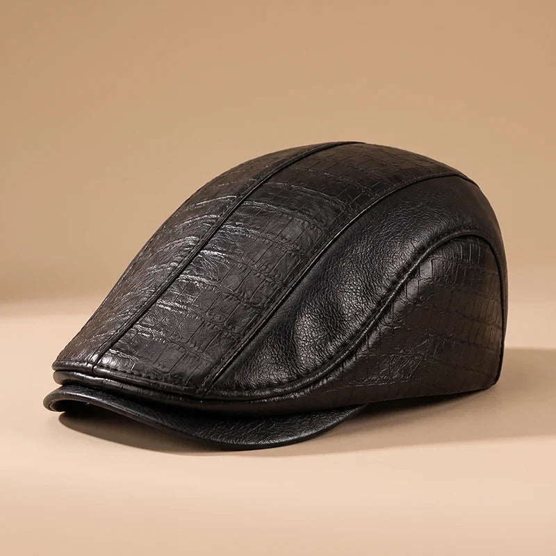 Everett Leather Cap