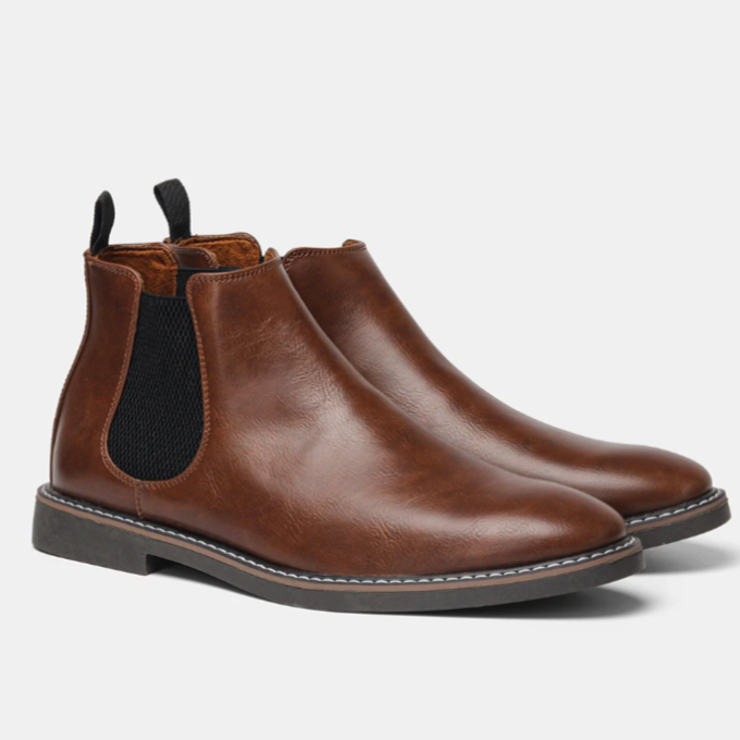 Unisex Chelsea Boots, Elastic Side Panels, Pull Tabs