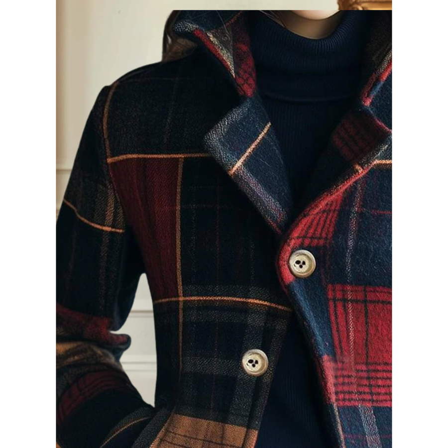 Women's Classic Plaid Jacket, Structured Cut