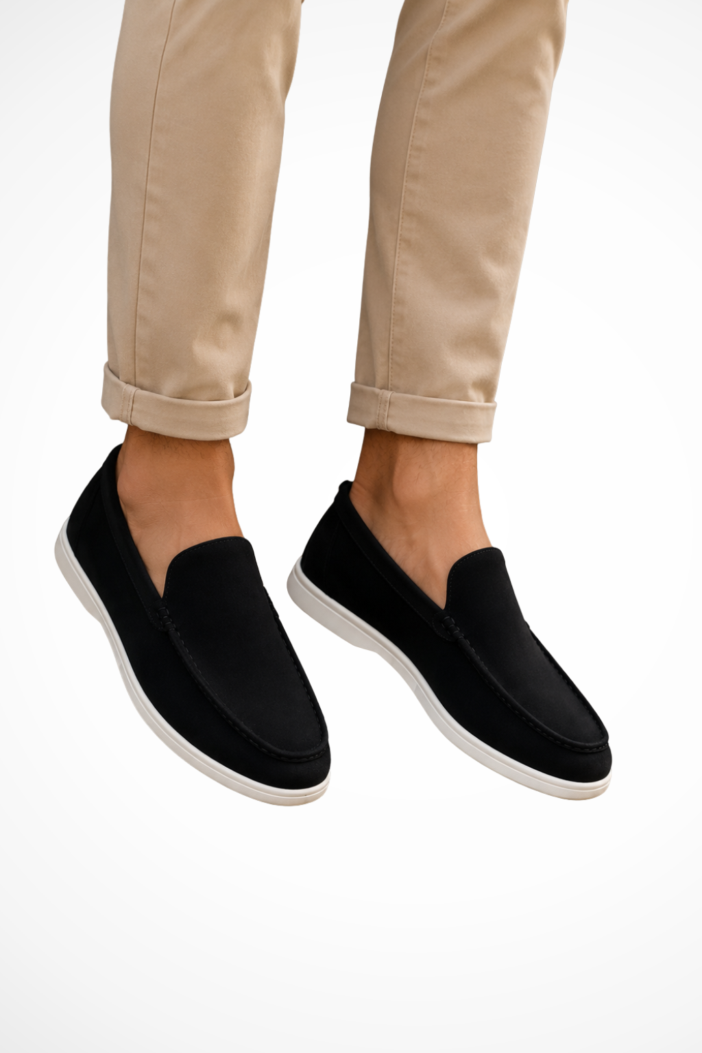 Men's Slip-On Loafers, Moc Toe, Low Profile Sole