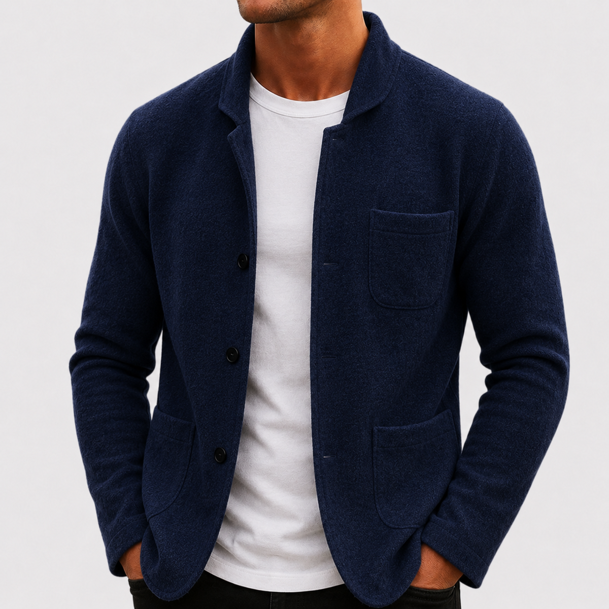 Kiel | Mens Slim Fit Knit Cardigan | Close-Cut Knit Layer for Smart Casual | Gray, Beige, Black and More S-2XL